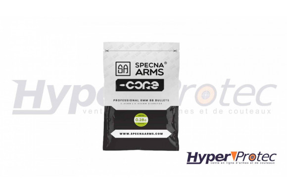 Specna Arms Core 0.28g Bille Airsoft pas cher Biodégradable