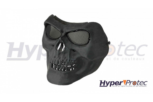 Ultimate Tactical Masque Airsoft Skull Style - Noir