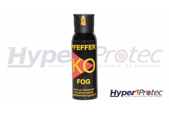 Bombe Lacrymogène KO FOG Gel Poivre - 100 ml