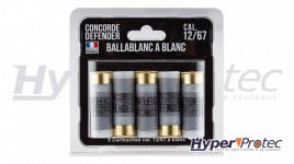 Cartouche calibre 12/67 Concorde Defender Balle à blanc