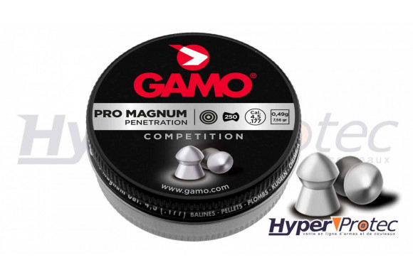 Gamo Pro Magnum Boite de 250 Plomb 4.5 mm