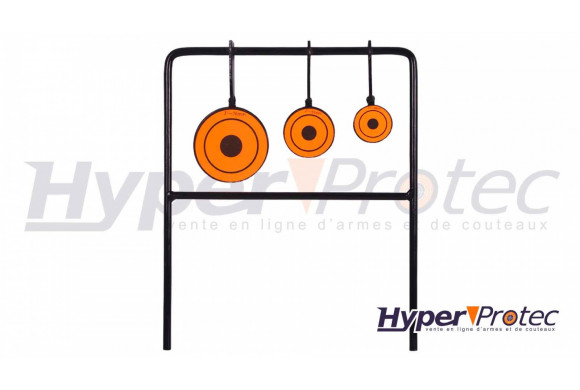 Cible Plinking 3 Gongs Rotatifs