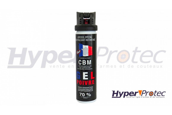 Bombe Lacrymogène 75ml Gel Poivre