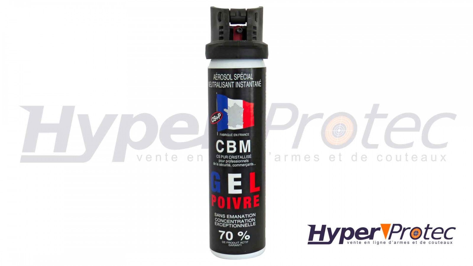CBM Gel Poivre - Bombe Lacrymogène - HyperProtec