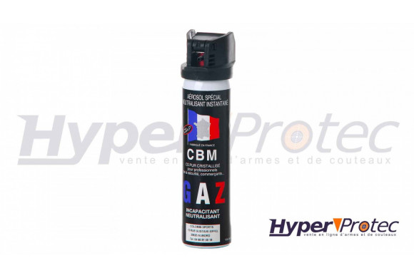 Bombe Lacrymogène CBM Gaz CS 75 ml