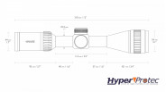 Lunette de tir Hawke airmax 3-9x40AO