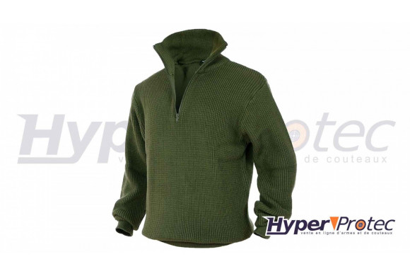 Pull Troyer Vert Olive Pull camionneur pas cher