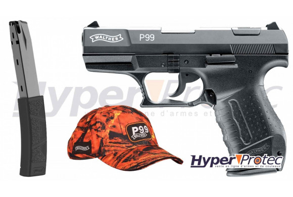 Pack Walther P99 - Pistolet Alarme