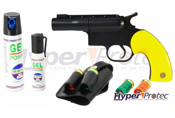 Pack Sécurité Pistolet Gomme Cogne GC 27 Jaune