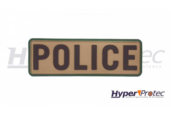 Patch Airsoft Police Couleur Tan