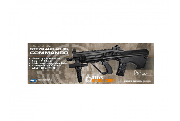 Réplique AEG Steyr AUG A3 XS commando noir