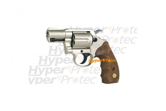 Colt Detective Special nickel crosse bois - revolver 9mm