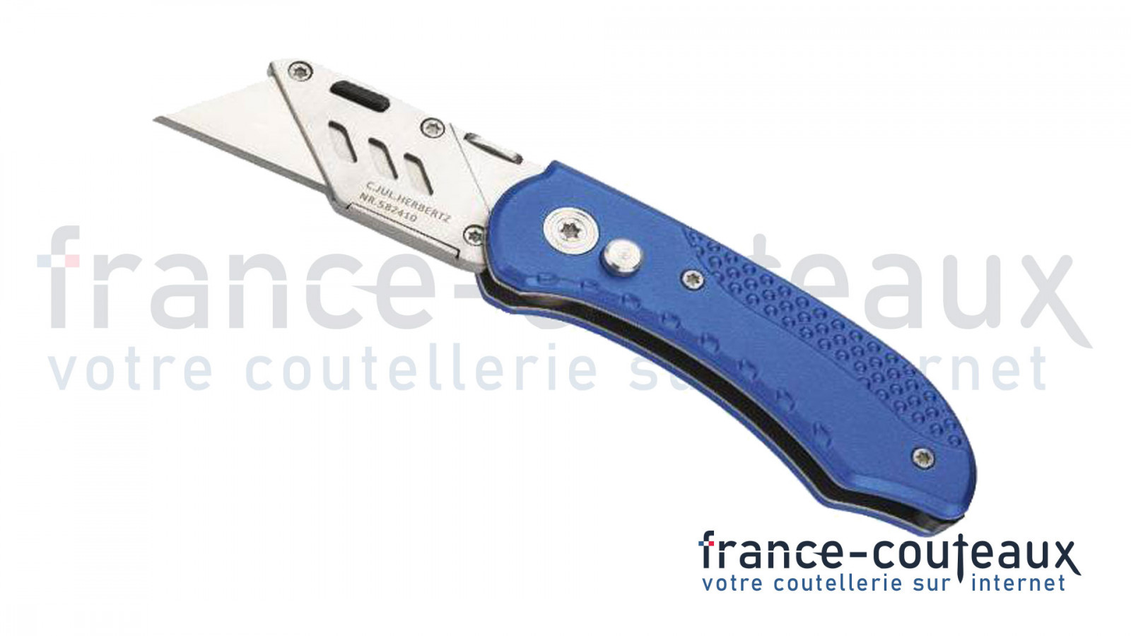 Cutter Pliant Herbertz Aluminium bleu