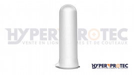 Tube blanc réserve 140 billes paintball