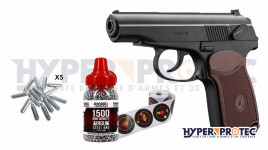 Pistolet CO2 Bille Acier Borner PM-X genre MAKAROV