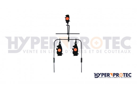 Cible de tir 3 castors pour carabine .22 LR