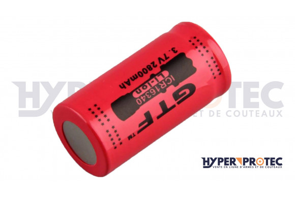 Pile CR123A Rechargeable 2800 MAH lithium-ion