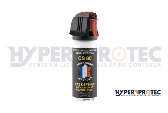 Spray anti agression CS 80 gaz défense - 50 ml