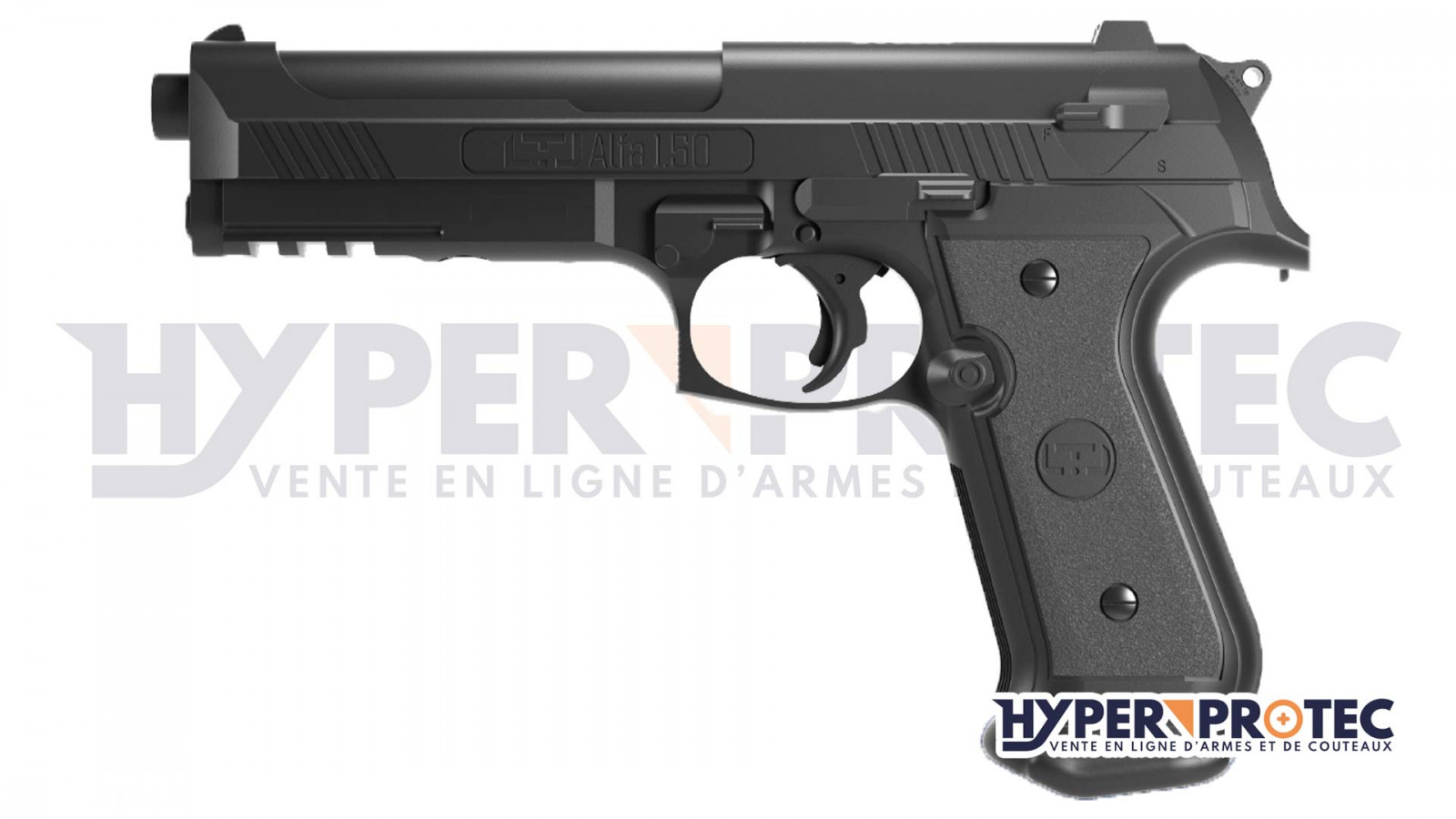 Pistolet Défense 18 Joules LTL Alfa 1.50 Balles Caoutchouc