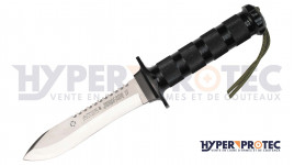 Poignard AITOR tactique Jungle King II Coloris au choix noir ou inox