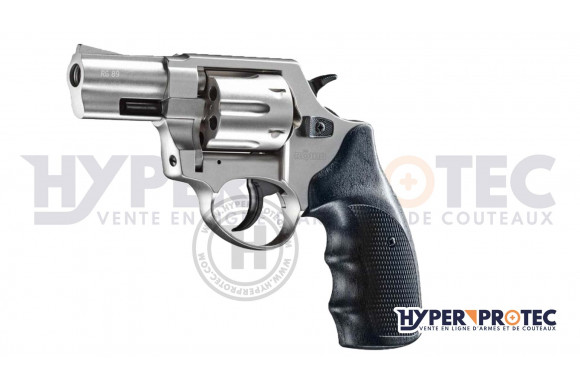 Revolver d'alarme Smith & Wesson Combat nickelé - Armes à blanc et