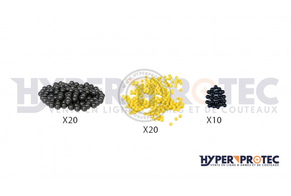 Pack de munitions découvertes calibre 0.68