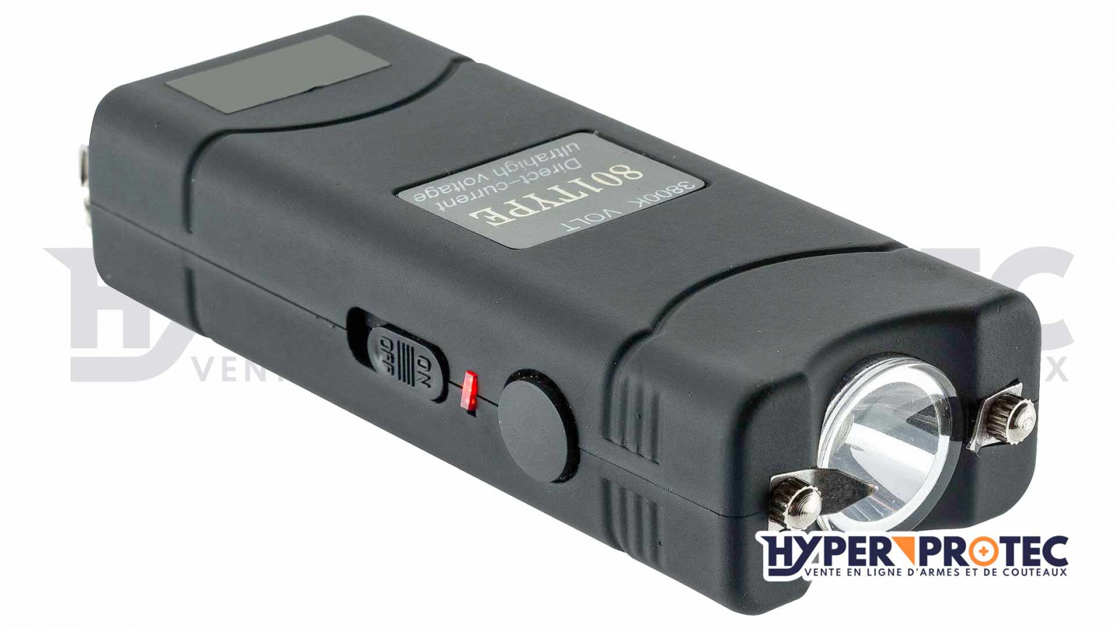 Taser-shocker électrique 2 400 000 volts rechargeable + led éblouissantes 