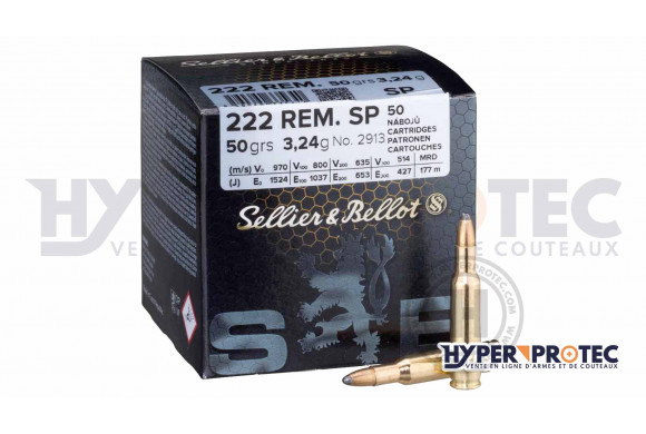 Sellier Bellot calibre 222 Rem. SP