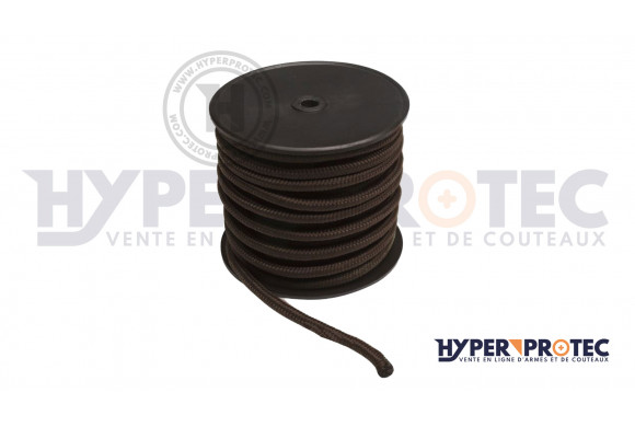 Corde noire diametre 7 mm - longueur 50 m