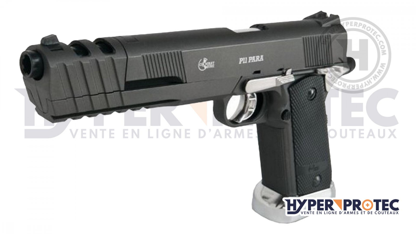 Airsoft 2 joules co2 pistolet a bille replique para 2011 bb - Les 3 cannes