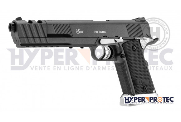 Pistolet CO2 airsoft PARA 2011 noir et chrome 