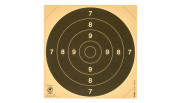 100 centres de cible carton 21x21 cm pour du tir au pistolet 25-50m