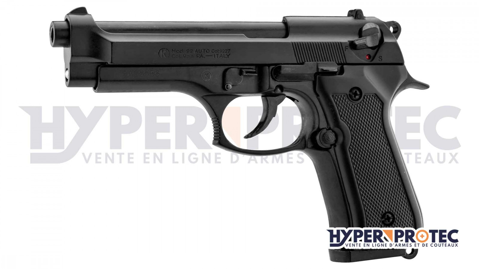 Pistolet d'alarme, modèle K 92 semi automatique calibre …