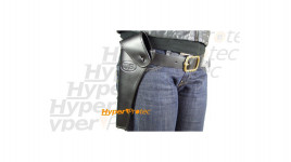 Holster cuir noir de country pour gaucher - 1 poche