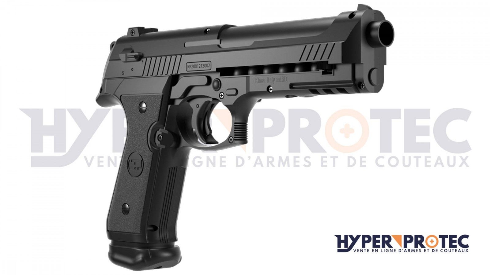 Pack pistolet de défense LTL Alfa 1.50 caoutchouc (18 joules)