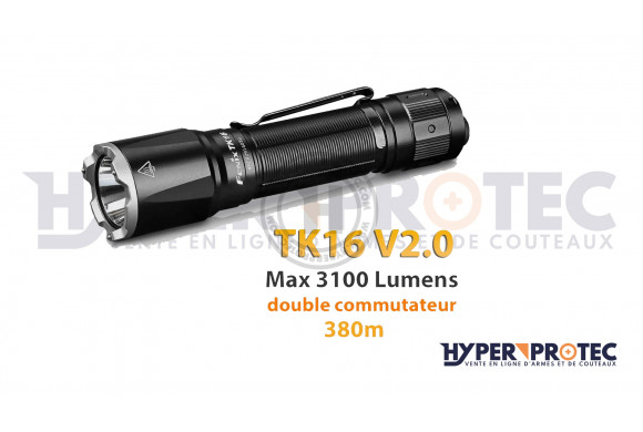 Fenix TK16 V2.0 - Lampe à Led tactique puissante 3100 lumens
