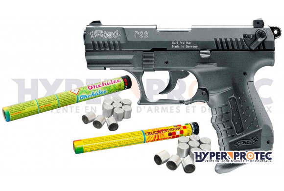 Pack Walther P22 - Pistolet Alarme