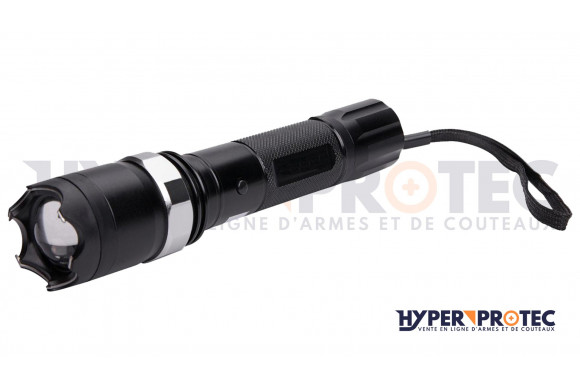 Lampe torche multifonctionnelle zoom avec visée laser