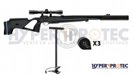  Carabine à plombs PCP avec pompe et lunette Pack XM1 S4 Suppressor