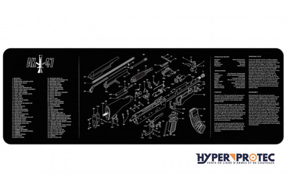 Tapis de nettoyage AK47 plan de démontage Kalash