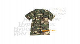 Tee-shirt camo militaire vert - Taille enfant