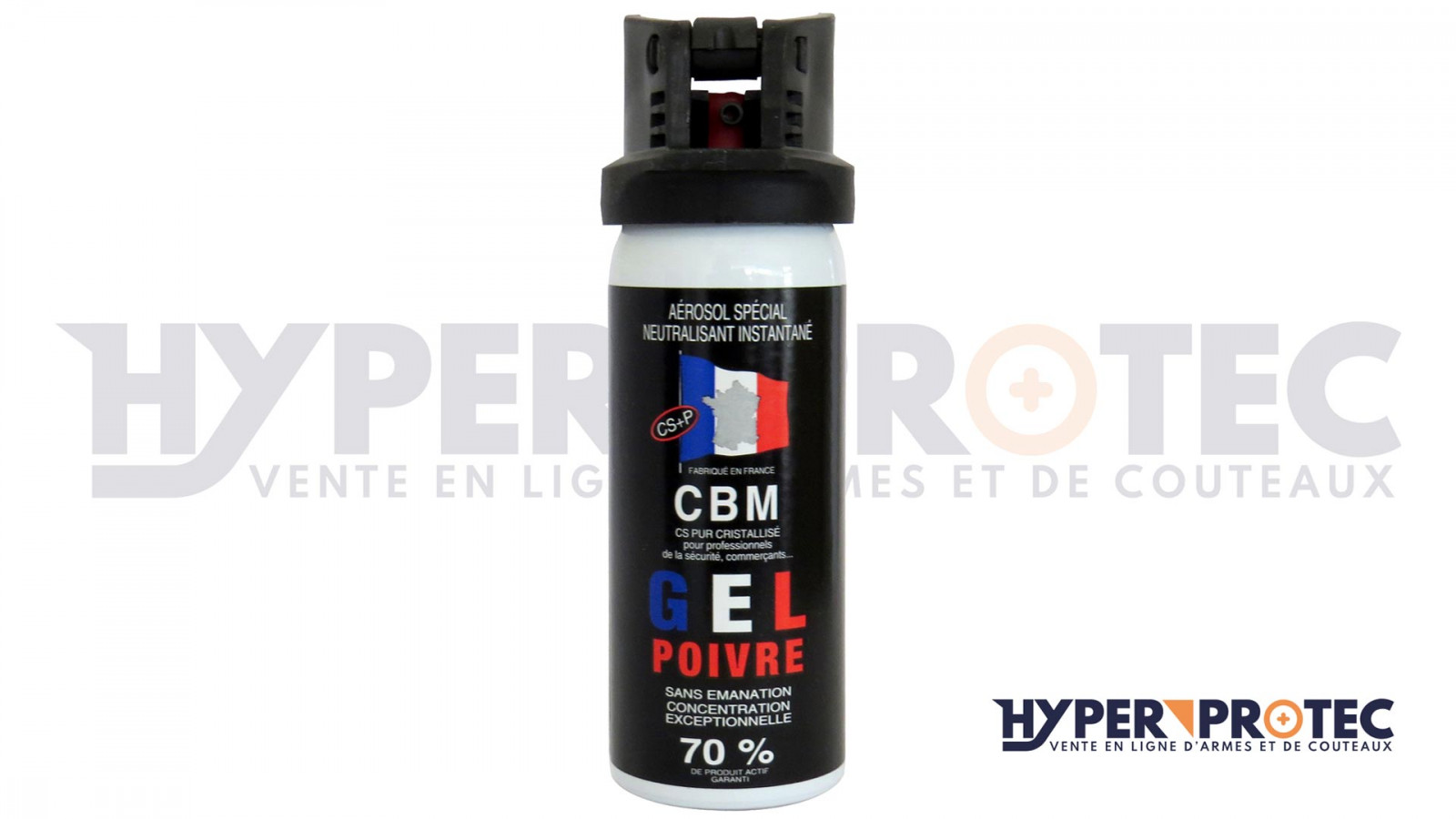 CBM CS+P 70% - Bombe Lacrymogène - HyperProtec