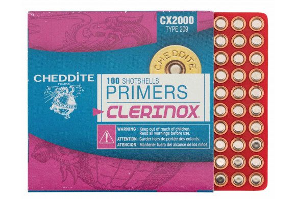 Cheddite Amorces Shotshell Primers Type 209 - 100 Pièces