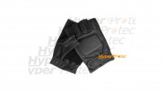 Mitaines Taille M (gants sans doigt) noires en cuir -