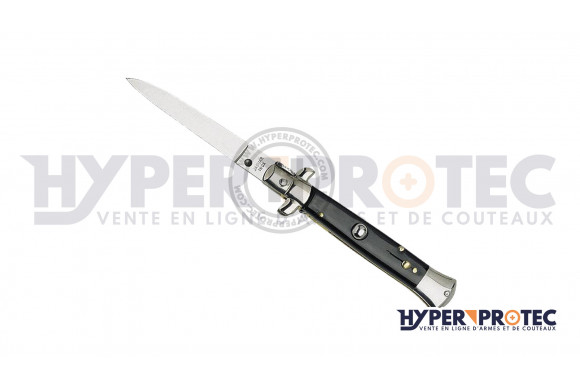 Couteau automatique Italien corne noire - 15 cm