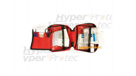 Trousse de premiers secours rouge avec zip