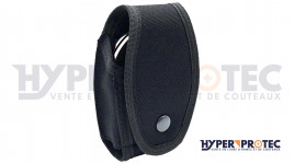 Porte menottes noir avec bouton pression