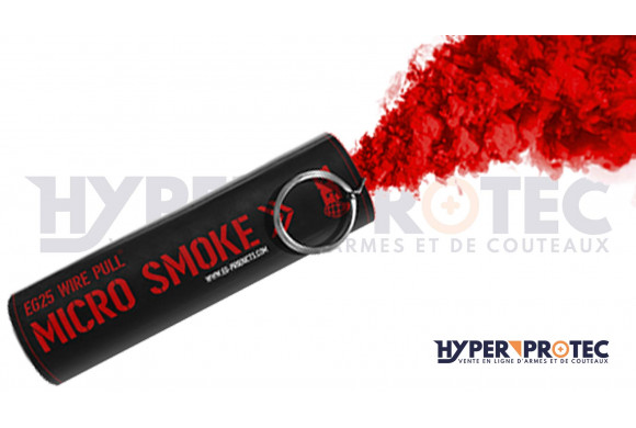 Fumigène à main à goupille de coloris Rouge durée 30 secondes