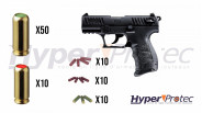 Promo Walther P22Q Alarme noir culasse métal - pistolet à blanc