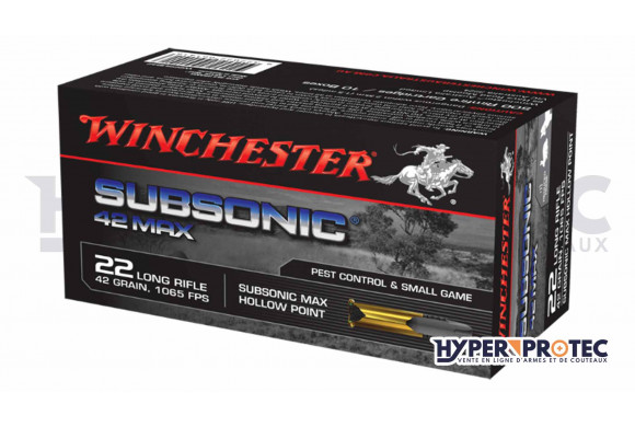 Munition 22LR Winchester Subsonic 42 Max